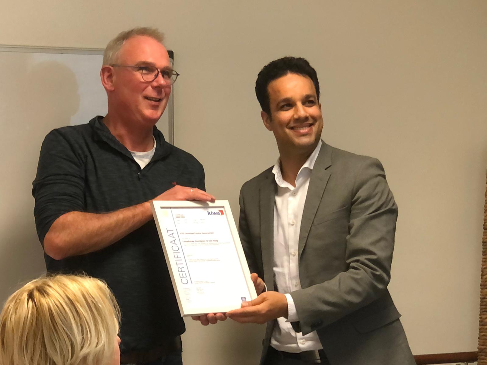 KVO keurmerk uitreiking