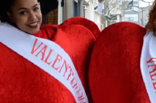 Valentijnsdag in Winkelcentrum Loosduinen